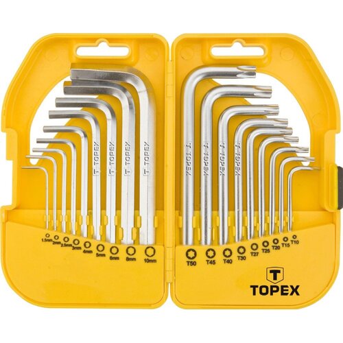 Zestaw kluczy sześciokątnych TOPEX 35D952 (18 elementów)
