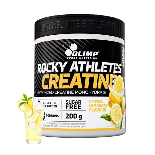 Monohydrat kreatyny OLIMP Rocky Athletes Cytrusowo-lemoniadowy (200 g)