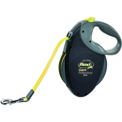Smycz FLEXI Giant Professional L (10 m - 50 kg) Czarno-żółty