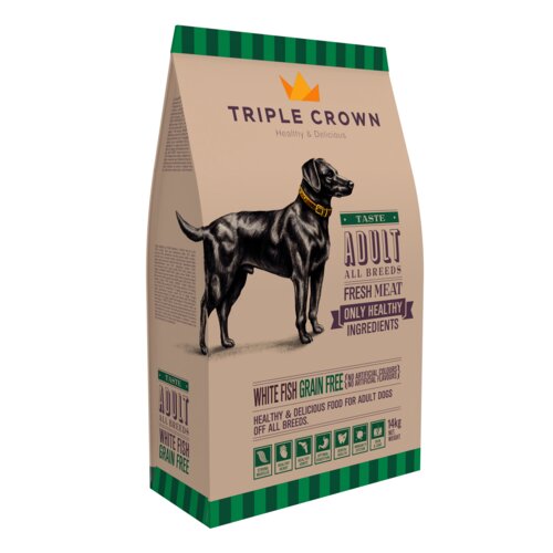 Karma dla psa TRIPLE CROWN Tasteful Grain Free Biała ryba 14 kg