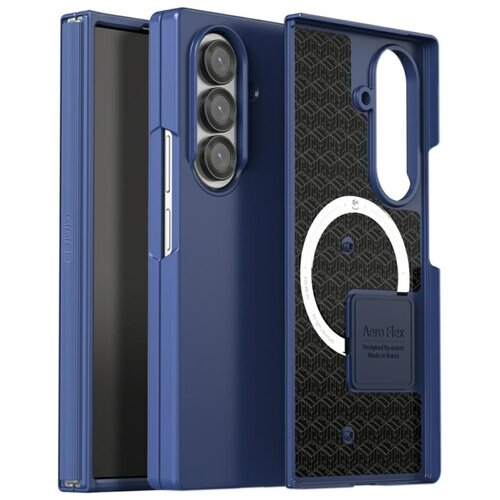 Etui ARAREE Aero Flex M MagSafe do Samsung Galaxy Z Fold 7 Granatowy