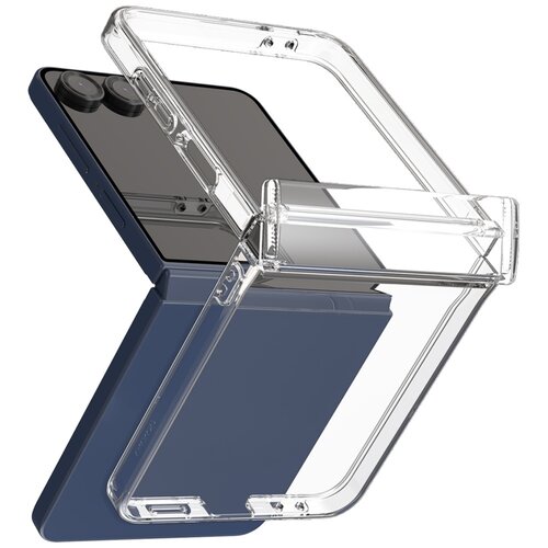 Etui ARAREE Duple 360 do Samsung Galaxy Z Flip 7 Przezroczysty