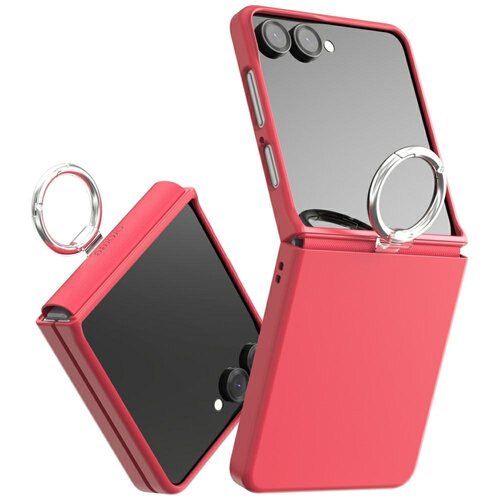 Etui ARAREE Aero Flex R Reast-Grip Ring do Samsung Galaxy Z Flip 7 Różowy