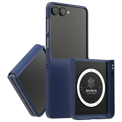 Etui ARAREE Aero Flex M MagSafe do Samsung Galaxy Z Flip 7 Granatowy