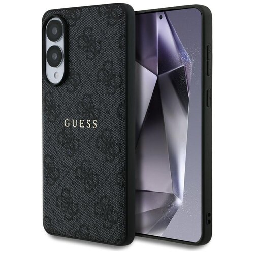 Etui GUESS 4G Ring Classic Logo MagSafe do Samsung Galaxy S25 Edge Czarny