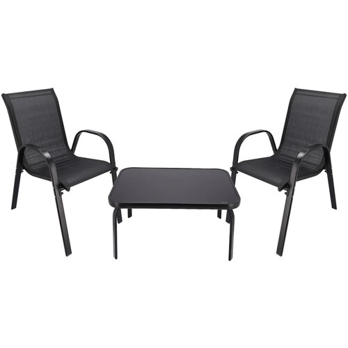 Zestaw mebli ogrodowych BLACK FOREST L-0750 Czarny