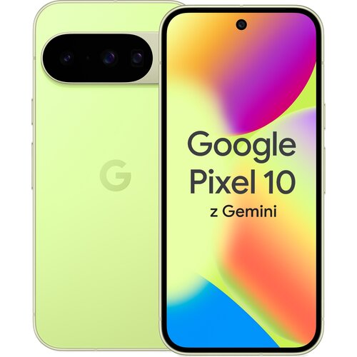 Smartfon GOOGLE Pixel 10 5G 12/256GB 6.3" 120Hz Limonkowy