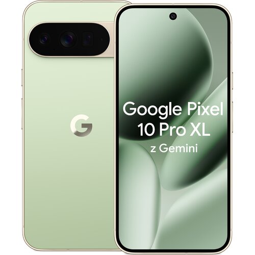 Smartfon GOOGLE Pixel 10 Pro XL 5G 16/256GB 6.8" 120Hz Jadeitowy