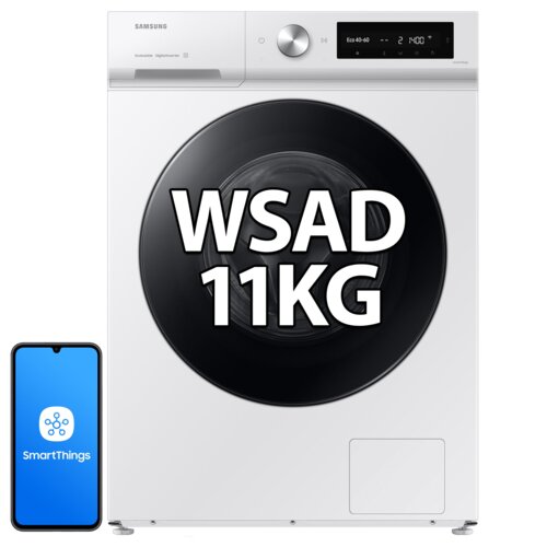 Pralka SAMSUNG BESPOKE AI WW11DB7B34GW EcoBubble 11kg 1400 obr StayClean