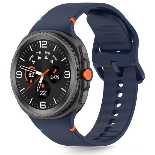 Pasek TECH-PROTECT Silicone do Samsung Galaxy Watch 8/Classic (40/44/46 mm) Granatowy
