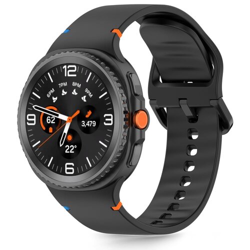 Pasek TECH-PROTECT Silicone do Samsung Galaxy Watch 8/Classic (40/44/46 mm) Czarny