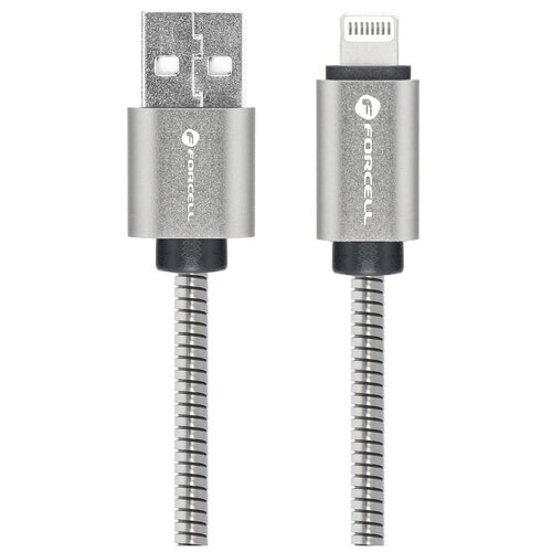 Kabel USB - Lightning FORCELL F-Energy C236 12W 1 m Srebrny