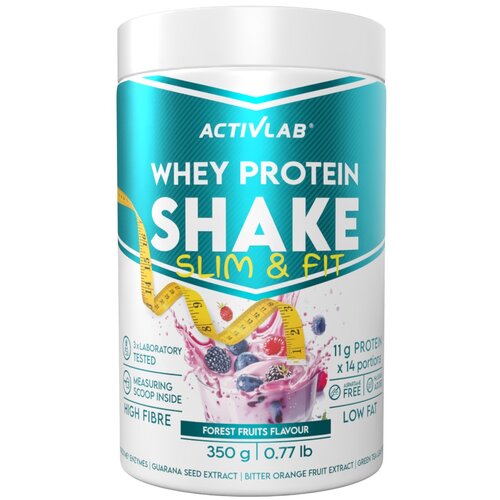 Odżywka białkowa ACTIVLAB Whey Protein Shake Slim & Fit Owoce leśne (350 g) Bez cukru