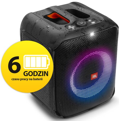 Power Audio JBL PartyBox Encore Essential, 100W, BT, Bateria 6 godzin, Wejście mikrofonowe, Aplikacja PartyBox, IPX4