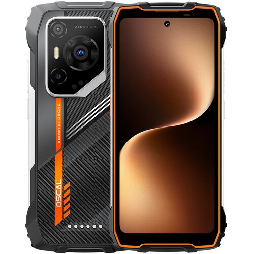 Smartfon OSCAL Pilot 3 5G 12/256GB 6.78" 120Hz Pomarańczowy