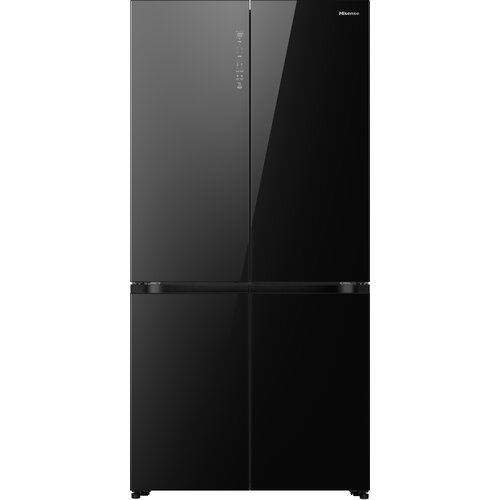 Lodówka HISENSE RQ768N4GBE MD Side by Side No Frost 190cm Czarne szkło do obudowy Szuflada próżniowa My Fresh Choice