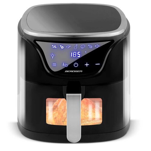Frytkownica beztłuszczowa Air Fryer BERDSEN BD-652 5l Czarno-srebrny