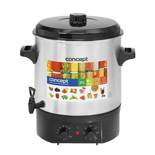 Garnek elektryczny CONCEPT ZH0030 Czarno-srebrny