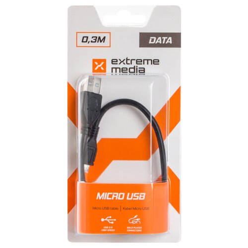 Kabel USB - Micro USB NATEC-EM 0.3 m