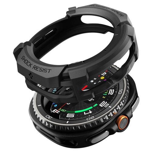 Etui SPIGEN Rugged Armor do Samsung Galaxy Watch 8 Classic (46 mm) Czarny