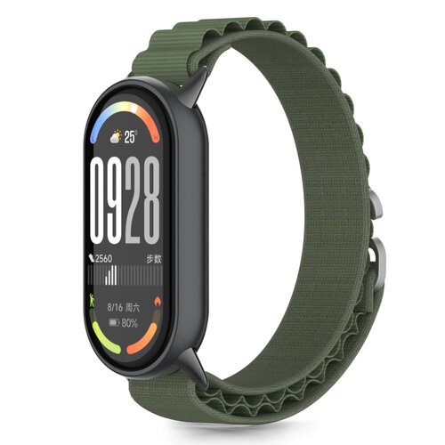 Pasek TECH-PROTECT Nylon Pro do Xiaomi Smart Band 8/9/10/NFC Ciemnozielony