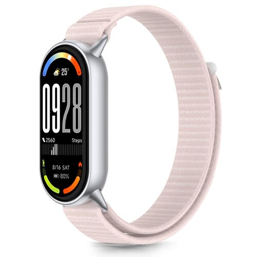 Pasek TECH-PROTECT Nylon Stripe do Xiaomi Smart Band 8/9/10/NFC Jasnoróżowy