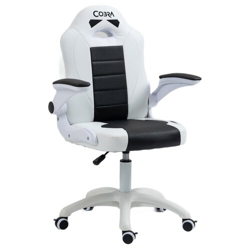 Fotel COBRA Junior Pro Biało-czarny