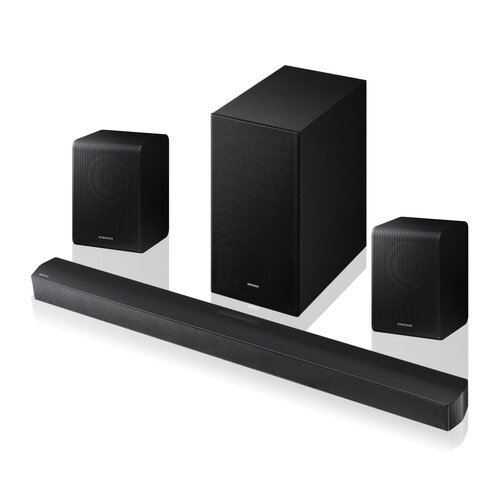 Soundbar SAMSUNG HW-B650F EN Czarny + Kolumny głośnikowe SAMSUNG SWA-9250S Czarny (2 szt.)
