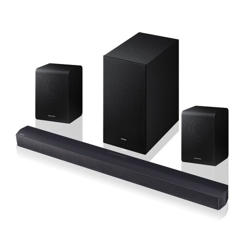 Soundbar SAMSUNG HW-B450F Czarny + Kolumny głośnikowe SAMSUNG SWA-9250S Czarny (2 szt.)