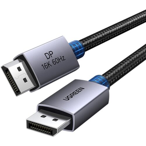Kabel DisplayPort - DisplayPort UGREEN DP131 1 m Czarno-srebrny