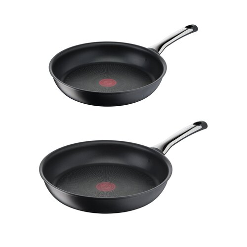 Patelnia TEFAL G2690472 Excellence 24 cm Beztłuszczowa + Patelnia TEFAL G2690672 Excellence 28 cm Beztłuszczowa