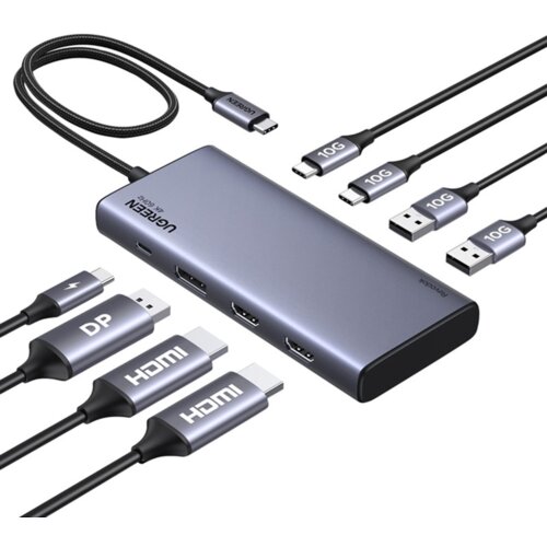 Hub UGREEN CM639 (35625) USB Typu C, Pasywny