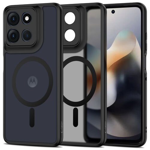 Etui TECH-PROTECT MagMat MagSafe do Motorola Moto G56 5G Czarny matowy