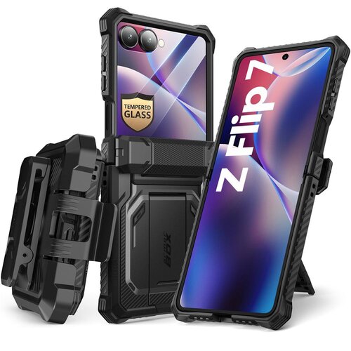 Etui SUPCASE IBLSN ArmorBox do Samsung Galaxy Z Flip 7 Czarny