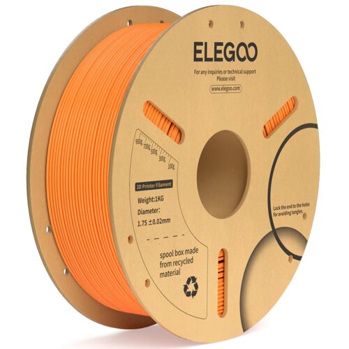 Filament ELEGOO PLA+ Średnica 1.75 mm, 1 kg Pomarańczowy