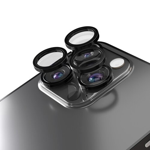 Szkło na aparat ETTERI Camera Lens Protector do Apple iPhone 15 Pro/15 Pro Max Czarny