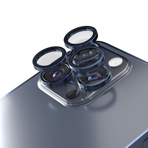 Szkło na aparat ETTERI Camera Lens Protector do Apple iPhone 15 Pro/15 Pro Max Niebieski