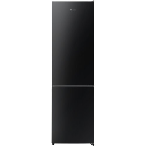 Lodówka HISENSE RB440N4GBD No Frost 200.4 cm Czarne szkło Licowane drzwi Szuflada z niższą temperaturą