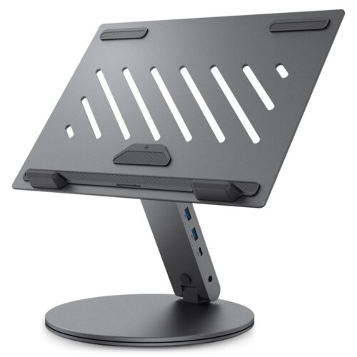 Podstawka pod laptopa SPIGEN LD204H HUB Grafitowy