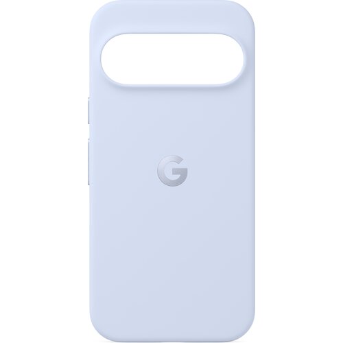 Jasnoliliowe etui z wycięciem na aparat, z widocznym logo "G" na środku. Produkt przeznaczony do telefonów Pixel 10/10 Pro.