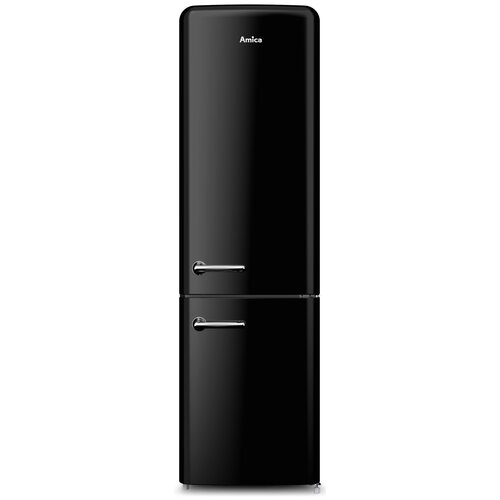 Lodówka AMICA FK3495.3FBAA Retro No frost 186.5cm Czarna