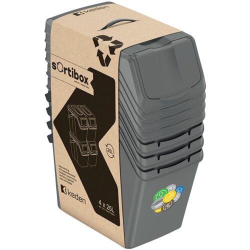 Kosz na śmieci KEDEN Sortibox ISWB25S4-405U 4x25L