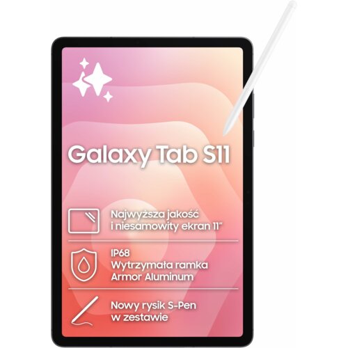 Tablet SAMSUNG Galaxy Tab S11 11" 12/128 GB Wi-Fi Szary + Rysik S Pen