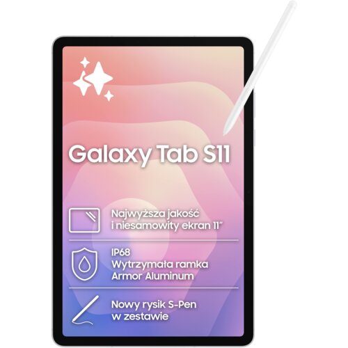 Tablet SAMSUNG Galaxy Tab S11 11" 12/512 GB 5G Wi-Fi Srebrny + Rysik S Pen