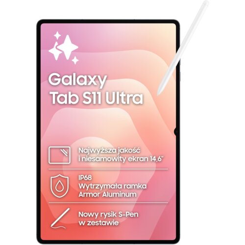 Tablet SAMSUNG Galaxy Tab S11 Ultra 14.6" 12/256 GB Wi-Fi Szary