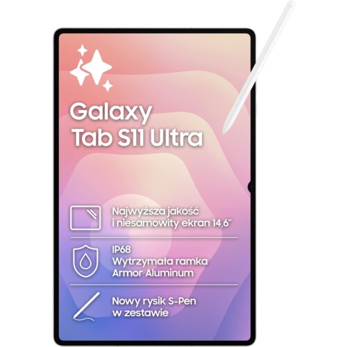 Tablet SAMSUNG Galaxy Tab S11 Ultra 14.6" 12/512 GB Wi-Fi Srebrny