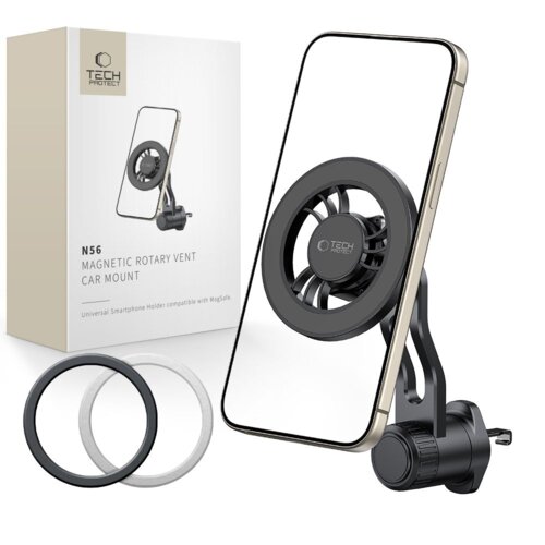 Uchwyt samochodowy TECH-PROTECT N56 MagSafe Rotable Vent Car Mount Czarny