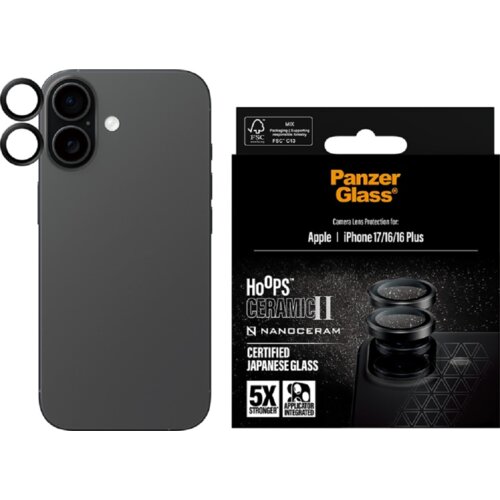 Nakładka na obiektyw PANZERGLASS Hoops Ceramic II do Apple iPhone 16/17 16 Plus
