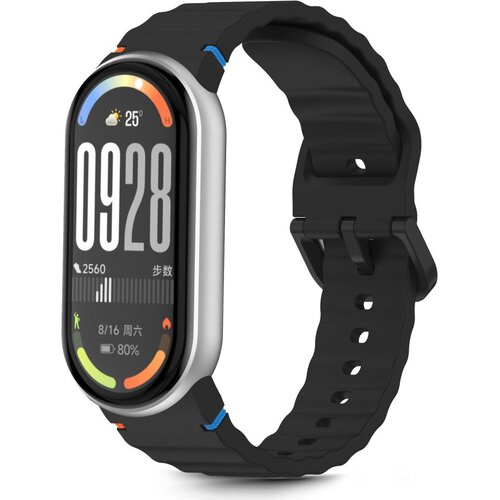 Pasek TECH-PROTECT Silicone Sport do Xiaomi Smart Band 8/9/10/NFC Czarny