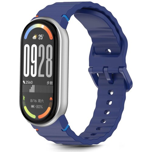 Pasek TECH-PROTECT Silicone Sport do Xiaomi Smart Band 8/9/10/NFC Granatowy